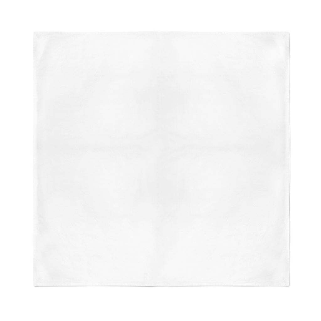 White solid bandana, actual supplier product photograph