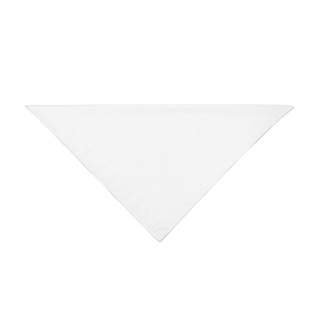 Solid white triangle dog bandana